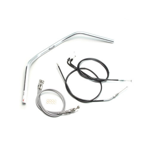 80クラシック ハンドルセット クロームメッキ H009-079C - バイク