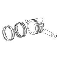 ピストンKIT (DOHC/スカット 106cc/φ57)モンキー - バイク