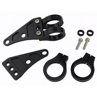 マシンドライトステー サークル クランプ 43mm ブラック - バイク