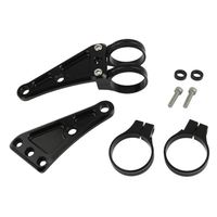 マシンドホリゾン ロングヘッドライトステー 3クランプ 39mm シルバー