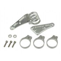 マシンドホリゾン ロングヘッドライトステー 3クランプ 39mm シルバー