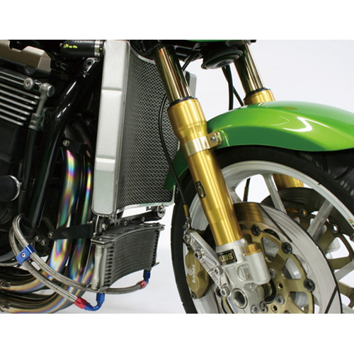 ZRX 1100 1200 ラウンドラジエーター PLOT ビッグラジエーターキット ZRX1100/1200-05 - バイク