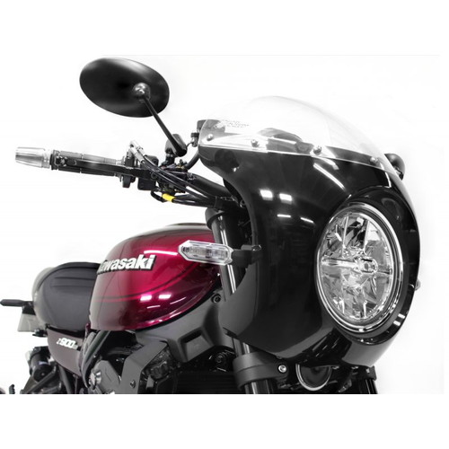 ピノスケ　z900rs フロントカウル ビキニカウル ブラック ビキニカウル FRP/黒ゲル クリア Z900RS 18 - バイク