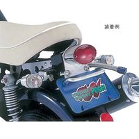 ユーロタイプテールランプ メッキ 12Vモンキーゴリラ - バイク