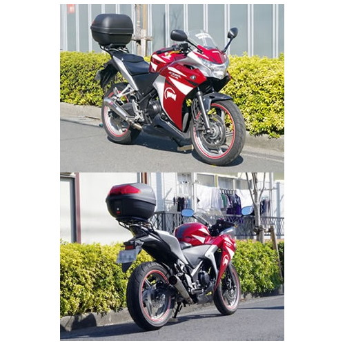 CBR250R_MC41_ETC付_アップハン_リアキャリア エンデュランス製CBR250R リアキャリア 社外 中古 バイク 部品 MC41