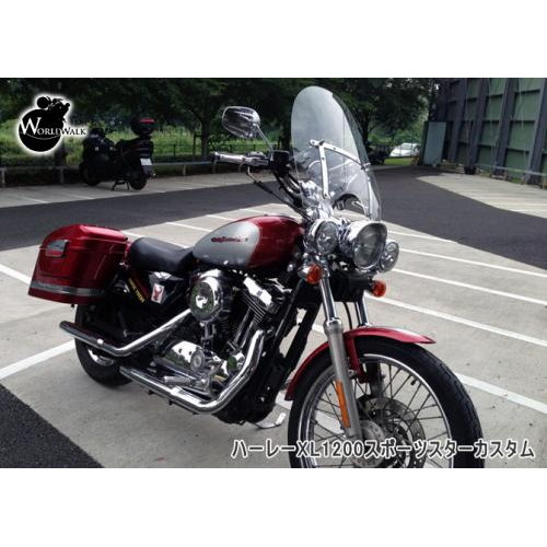 アメリカン ウインドスクリーン ウインドプロテクターL ws-10w - バイク