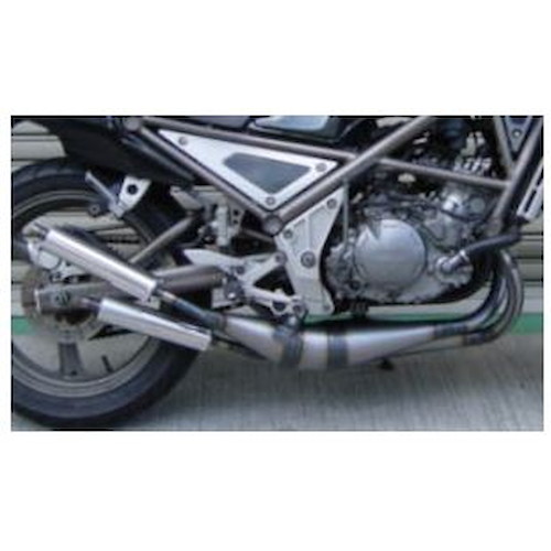 右2本クロスチャンバー TYPE-1 RZ250(RZ350に取付可) - バイク