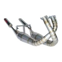 右2本クロスチャンバー TYPE-1 RZ250(RZ350に取付可) - バイク