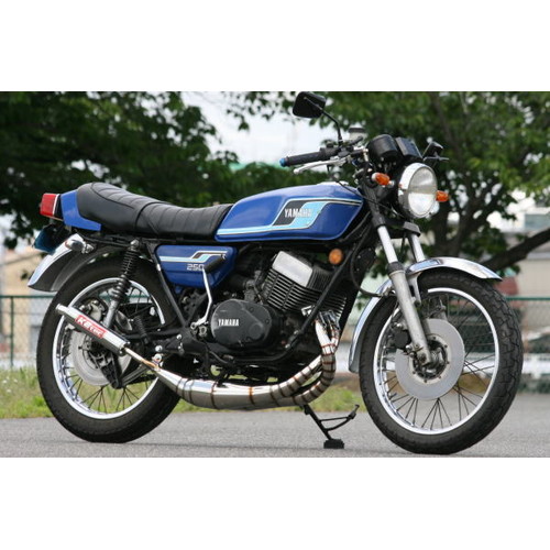鏡面ステンレスチャンバー タイプ2 RD400/RD250 - バイク