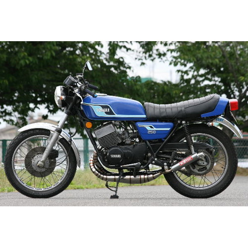 鏡面ステンレスチャンバー タイプ2 RD400/RD250 - バイク