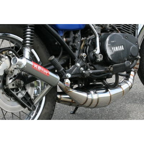 鏡面ステンレスチャンバー タイプ2 RD400/RD250 - バイク