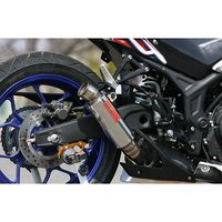 ツインチタンメガホン スリップオン YZF-R25/MT-25 - バイク