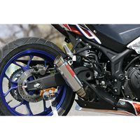 ツインチタンメガホン スリップオン YZF-R25/MT-25 - バイク