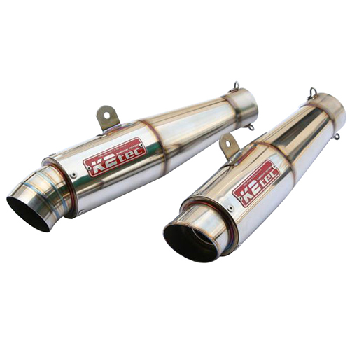 GPスタイル テーパーサイレンサー M1 140・60.5 バンド止めタイプ - バイク