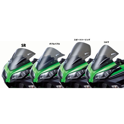 スクリーン スポーツツーリング スモーク Ninja250/300 - バイク
