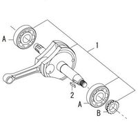 APE100からの 純正　クランクシャフト　です　ストロークアップ　エイプに　XR100Mもいけます APE100」「XR100モタード」「NSF100」を144ccまで拡大できるボア