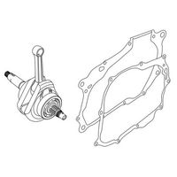 APE100からの 純正　クランクシャフト　です　ストロークアップ　エイプに　XR100Mもいけます APE100」「XR100モタード」「NSF100」を144ccまで拡大できるボア