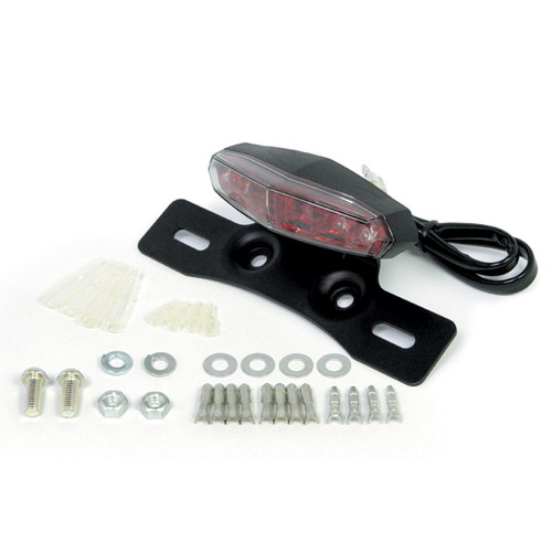 LEDミニテールランプ クリア テール/ナンバーブラケット/12V汎用 - バイク