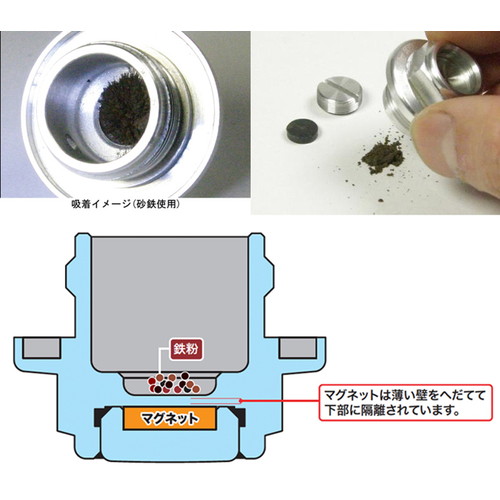 キャブレタードレンボルト ブルー マグネット付 PE24/PE28/PWK28/CR