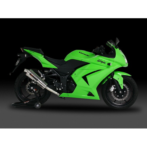スリップオン Tri-Ovalサイクロン SC 1エンド Ninja250R 08 - バイク