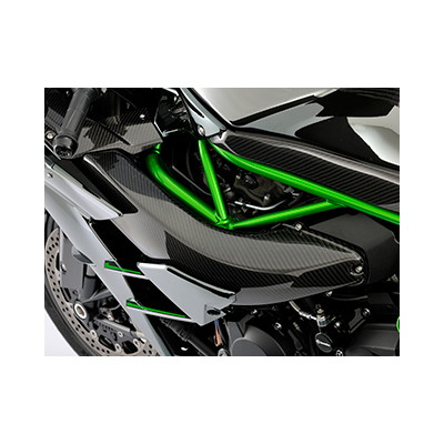 エアインテークダクト 平織カーボン Ninja H2 14- - バイク