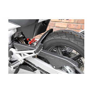 チェーンガード FRP/黒 VTR250 03-(マジカル製Rフェンダー用) - バイク