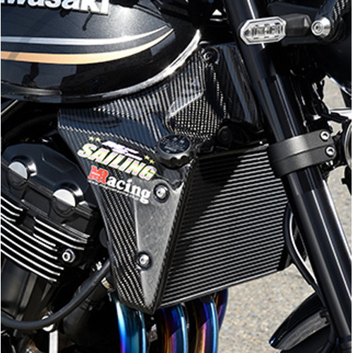 ラジエターシュラウド 綾織カーボン Z900RS 18 - バイク