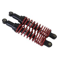 リアショック Type-2 330mm メッキ/ブラック 2本入 - バイク