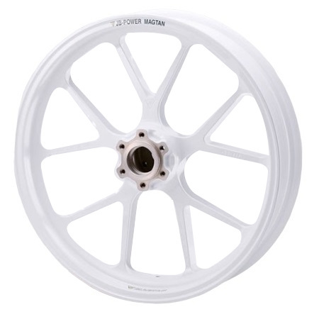 マグネシウム バトンホイール 白 マグネシウム鍛造ホイール セット MAGTAN JB3 フロント：3.50-17/リア