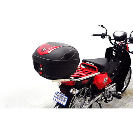 受注生産】カブ110(JA10)用 SHAD製リアボックス付きダブルリアキャリア