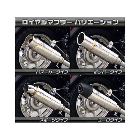 受注生産】タクト(AF75/79)用 ロイヤルマフラー ユーロタイプ - バイク