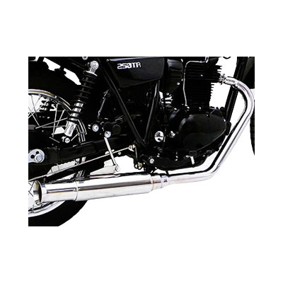 受注生産】250TR(キャブ車)用 オープンエンドマフラー - モトカスタム店