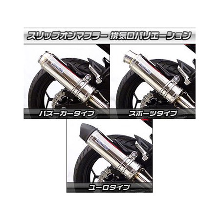 受注生産】Ninja250SL用 スリップオンマフラー スポーツタイプ