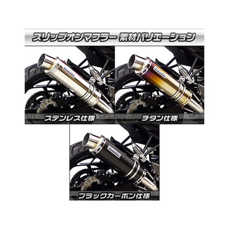 受注生産】Ninja250SL用 スリップオンマフラー スポーツタイプ