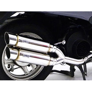 受注生産】ディオ(AF62/68)用 アトミックツインマフラー ポッパー