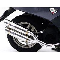 ディオ　トゥデイ　50cc原付マフラー　アトミックツインマフラー ディオ トゥデイ 50cc原付マフラー アトミックツインマフラー ディオ