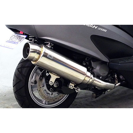 受注生産】バーグマン200用 ステップマフラー オプションB - バイク