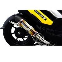 正規品／ウイルズウィン ズーマーX ズーマーX用 アニバーサリーマフラー ユーロタイプ チタン仕様 ビレットステー ブラック ボルトキャップ ゴール… 受注生産ズーマーX用 アニバーサリーマフラー ポッパータイプ