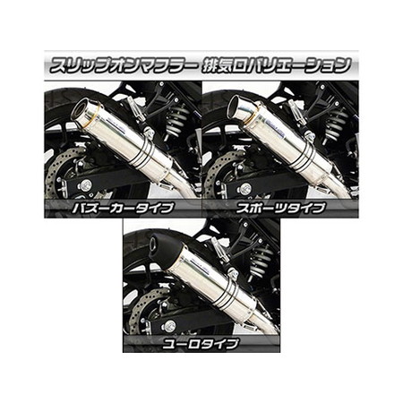受注生産】GSX250R用 スリップオンマフラー スポーツタイプ 受注生産】GSX250R用 スリップオンマフラー スポーツタイプ