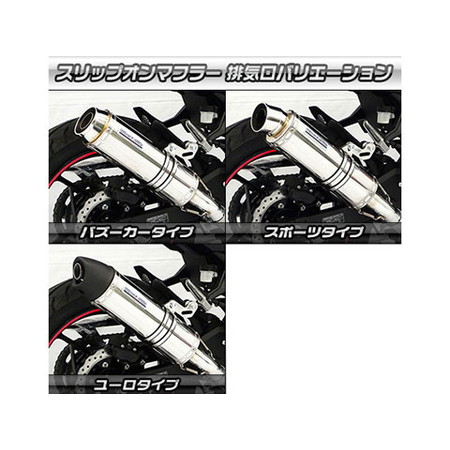 受注生産】Ninja250(2BK-EX250P)用 スリップオンマフラー スポーツ