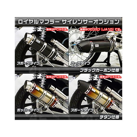 受注生産】スーパーカブ50/プロ(AA09/AA07)用 ロイヤルマフラー ユーロ 