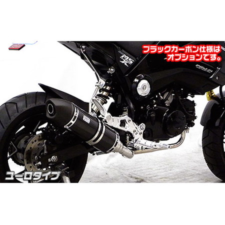 受注生産】グロム/MSX125(1型)用 ロイヤルダウンマフラー ユーロタイプ