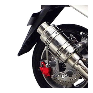 受注生産】マジェスティS(SMAX)用 アトミックショートマフラー