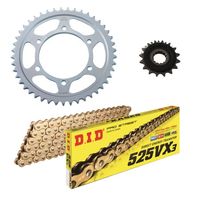 DID チェーン、前後スプロケット　ヤマハ　FZR1000 3GM チェーン&前後スプロケット スチール 3点交換セット MT-09/トレーサー