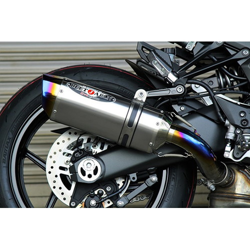 NASSERT Evolution Type II スリップオンマフラー Ti/BL - バイク