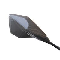 ミラーカバー 左右セット ドライカーボン 綾織艶消し - バイク
