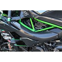 ラムエアダクトカバー ドライカーボン 平織り/艶あり - バイク