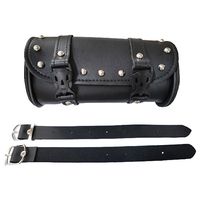 バイク用 クロコダイルレザースタイルツールバッグ ブラック - バイク