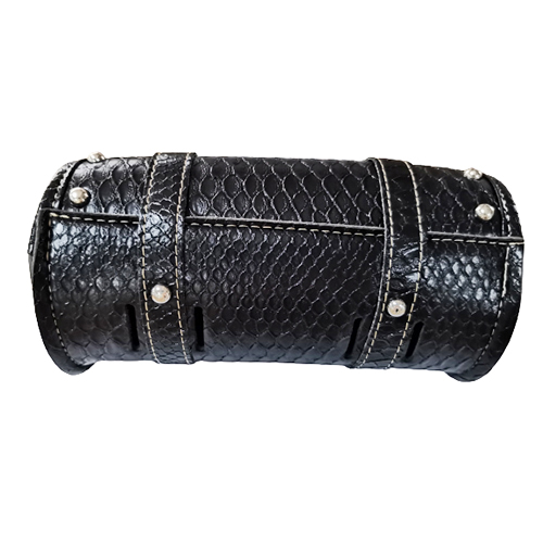 バイク用 クロコダイルレザースタイルツールバッグ ブラック - バイク