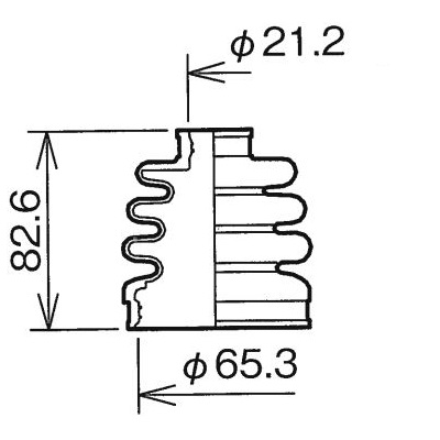 分割式ドライブシャフトブーツキット BAC-TG15R - 自動車